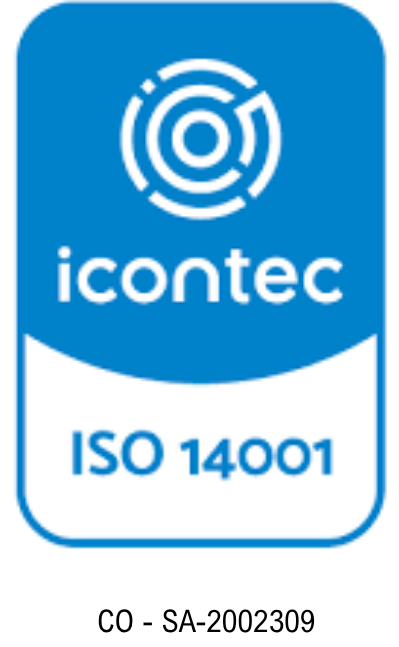 Certificado ICONTEC ISO 14001 - CO-SA-2002309